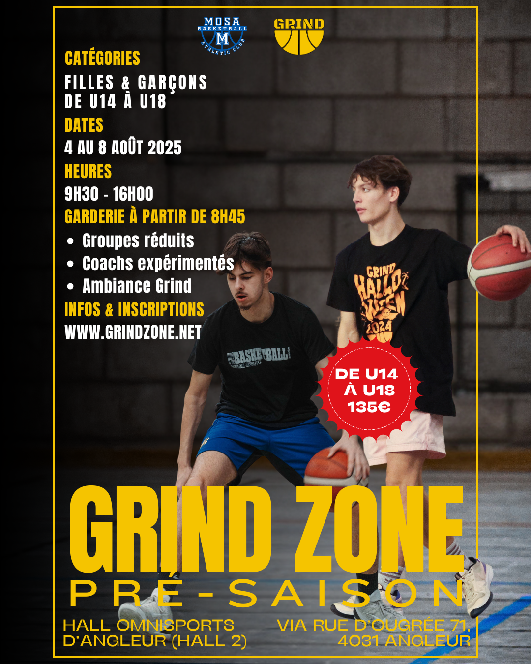 Grind Zone pré-saison 2025 (Maxi Basket)