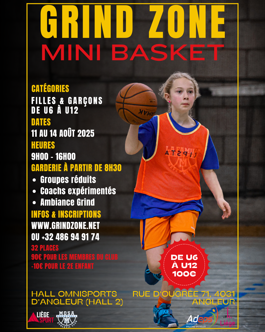 Grind Zone pré-saison 2025 (Mini Basket)